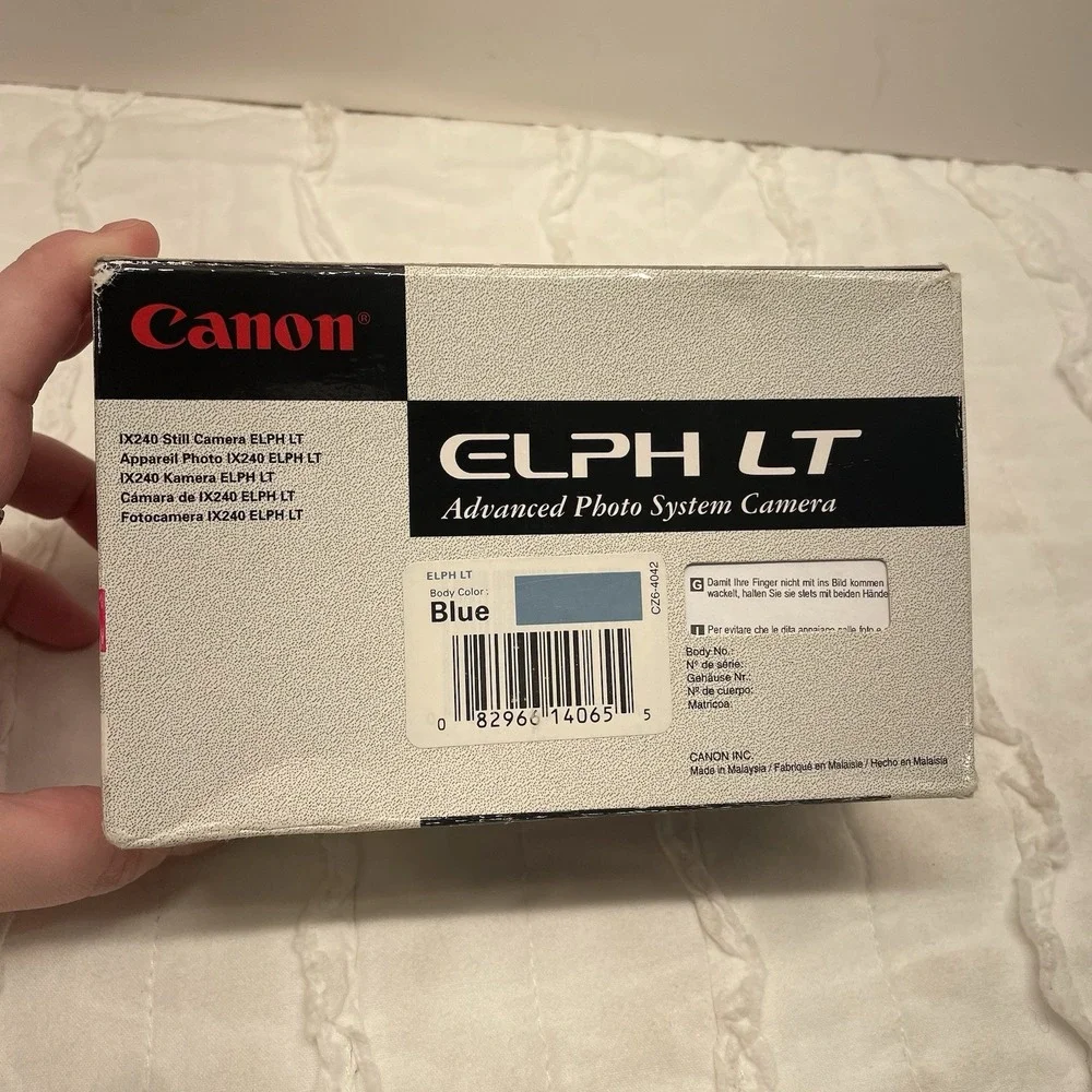 Canon Elph LT Advanced Photo System Point & Shoot Film Camera Blue‎ UNTESTED NEW